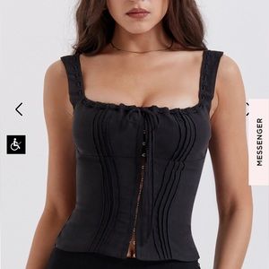 SOLD 💔 House of CB Chicca Top in Black Size Small
